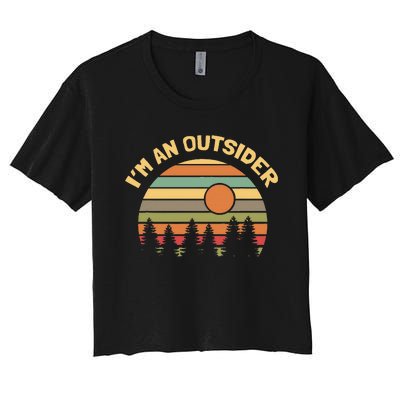 Outdoors Camping Hiking IM An Outsider Women's Crop Top Tee