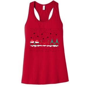 Optometrist Christmas Holiday Season Matching Team Women's Racerback Tank