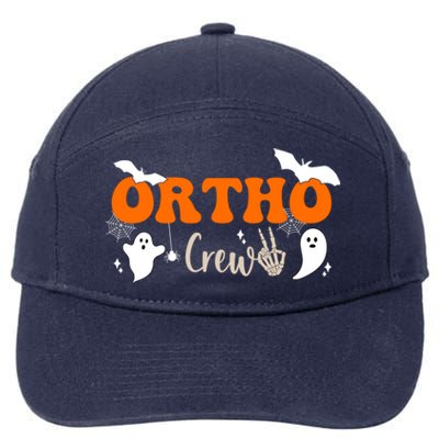 Ortho Crew Halloween Skeleton Orthopedic Assistant Nurse Great Gift 7-Panel Snapback Hat