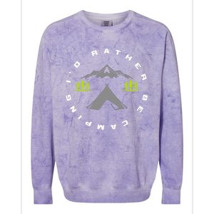 Outdoor Camping Hiking Backpacking Camping Colorblast Crewneck Sweatshirt