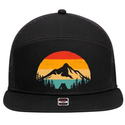 Outdoor Camping Hiking Backpacking Camping 7 Panel Mesh Trucker Snapback Hat