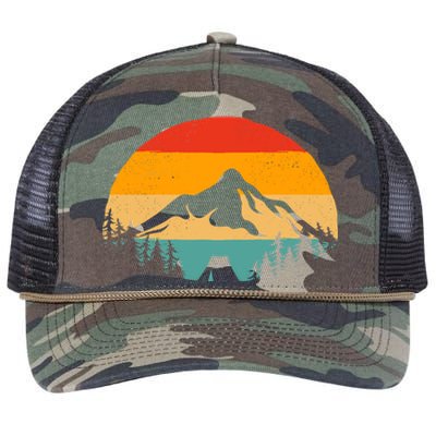 Outdoor Camping Hiking Backpacking Camping Retro Rope Trucker Hat Cap