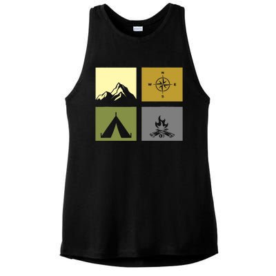 Outdoor Camping Hiking Backpacking Camping Ladies PosiCharge Tri-Blend Wicking Tank