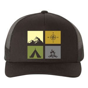 Outdoor Camping Hiking Backpacking Camping Yupoong Adult 5-Panel Trucker Hat