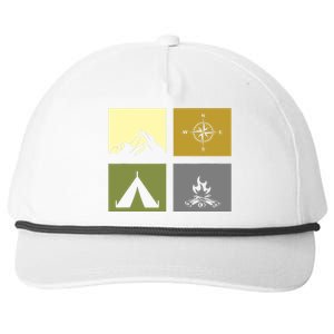 Outdoor Camping Hiking Backpacking Camping Snapback Five-Panel Rope Hat