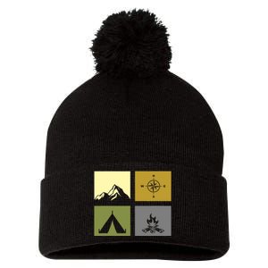 Outdoor Camping Hiking Backpacking Camping Pom Pom 12in Knit Beanie