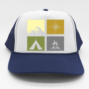 Outdoor Camping Hiking Backpacking Camping Trucker Hat