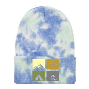 Outdoor Camping Hiking Backpacking Camping Tie Dye 12in Knit Beanie