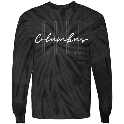 Ohio Columbus Home State Travel Oh Tie-Dye Long Sleeve Shirt