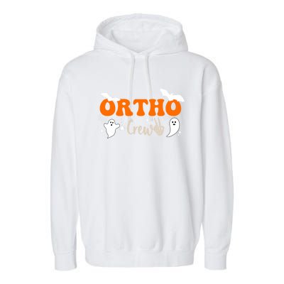 Ortho Crew Halloween Skeleton Orthopedic Assistant Nurse Gift Garment-Dyed Fleece Hoodie