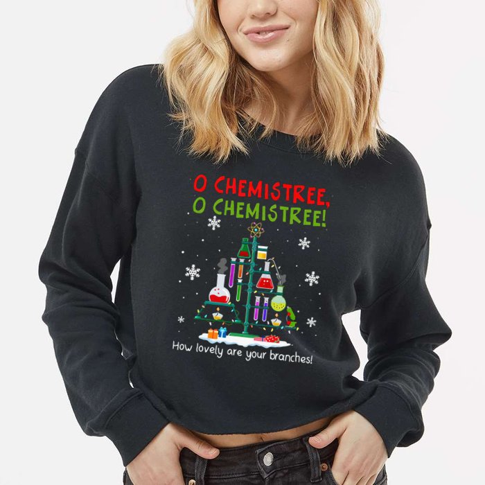 O Chemistree How Lovely Are Your Branches Cropped Pullover Crew