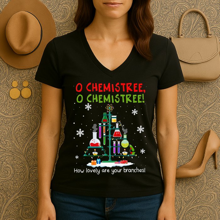 O Chemistree How Lovely Are Your Branches Women's V-Neck T-Shirt