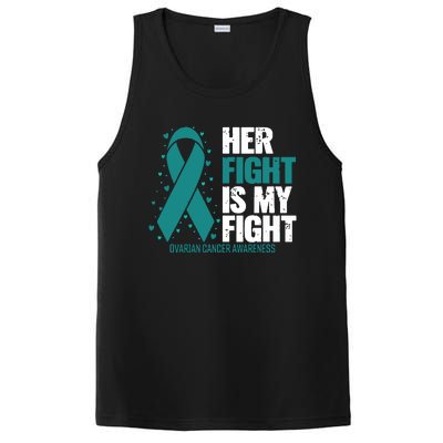 Ovarian Cancer Her Fight My Fight Ovarian Cancer Awareness PosiCharge Competitor Tank