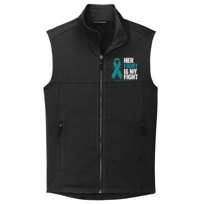 Ovarian Cancer Her Fight My Fight Ovarian Cancer Awareness Collective Smooth Fleece Vest