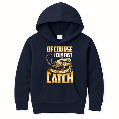 Of Course I Come Fast I Got Fish To Catch Fishing Gifts Kids Hoodie