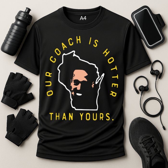 Our Coach Is Hotter Than Yours Cooling Performance Crew T-Shirt