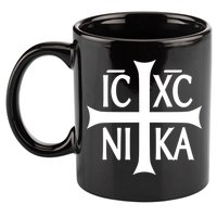 Orthodox Cross ICXC 11oz C Handle Ceramic Mug