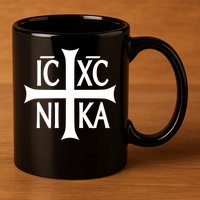 Orthodox Cross ICXC 11oz C Handle Ceramic Mug