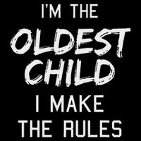 Oldest Child I Make The Rules Funny Matching Siblings 7-Panel Snapback Hat