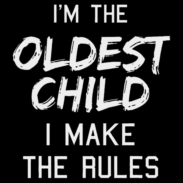 Oldest Child I Make The Rules Funny Matching Siblings 7-Panel Snapback Hat