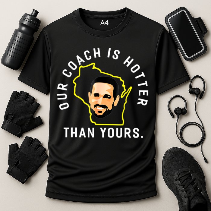 Our Coach Is Hotter Than Yours Cooling Performance Crew T-Shirt