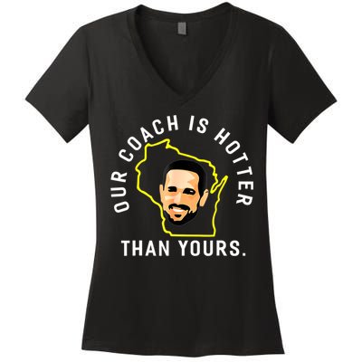 Our Coach Is Hotter Than Yours Women's V-Neck T-Shirt