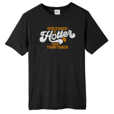 Our Coach Is Hotter Than Your Coach Green Bay TShirt Tall Fusion ChromaSoft Performance T-Shirt