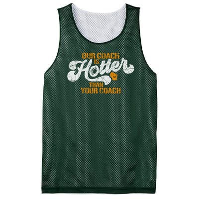 Our Coach Is Hotter Than Your Coach Green Bay TShirt Mesh Reversible Basketball Jersey Tank