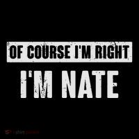 Of Course IM Right IM Nate Funny Nate Name Gift Mesh Reversible Basketball Jersey Tank