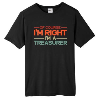 Of Course IM Right IM A Treasurer Funny Tall Fusion ChromaSoft Performance T-Shirt