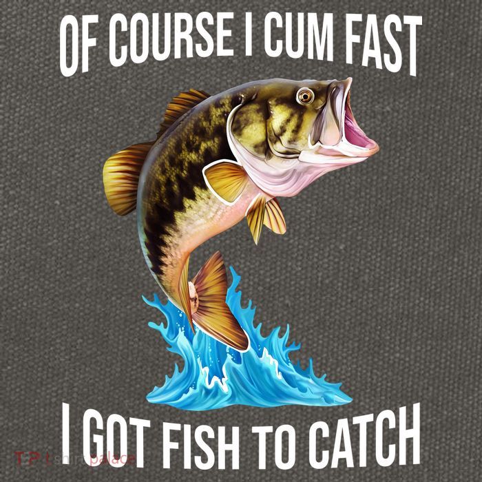 Of Course I Cum Fast I Got Fish To Catch Cotton Canvas Backpack