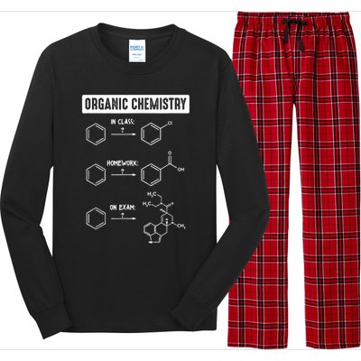 Organic Chemistry In Class Homework On Exam Long Sleeve Pajama Set