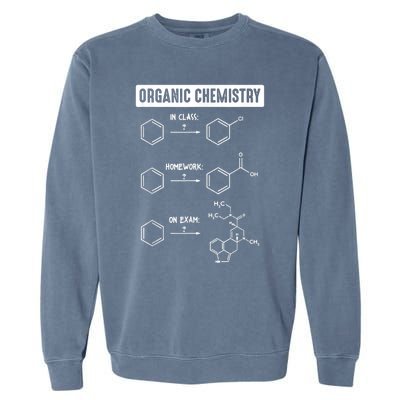 Organic Chemistry In Class Homework On Exam Garment-Dyed Sweatshirt