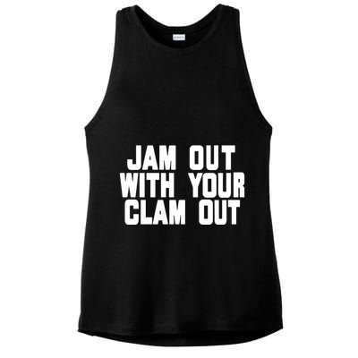 Olivia ChowS Jam Out With Your Clam Out Ladies PosiCharge Tri-Blend Wicking Tank