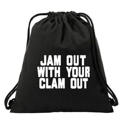 Olivia ChowS Jam Out With Your Clam Out Drawstring Bag