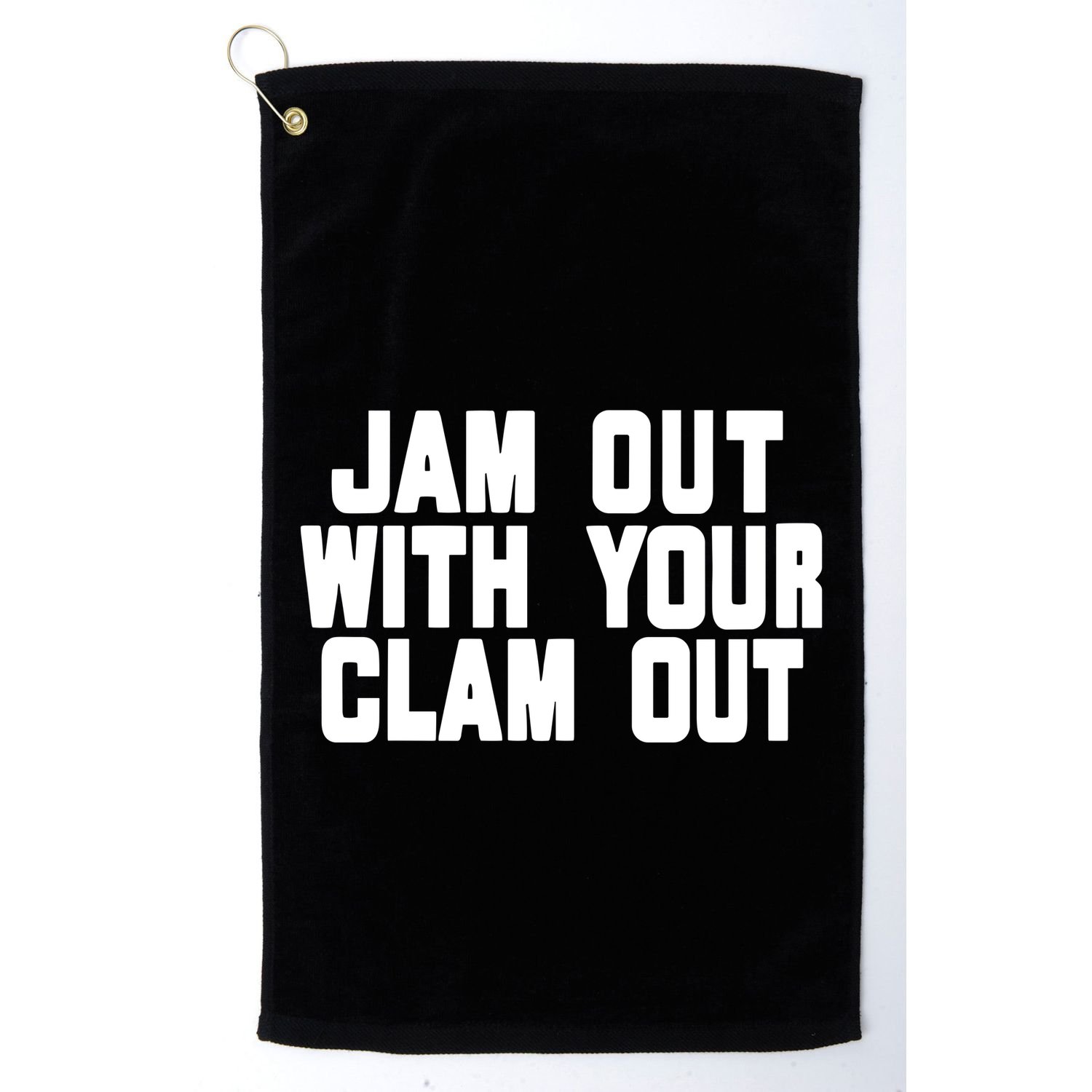 Olivia ChowS Jam Out With Your Clam Out Golf Towel