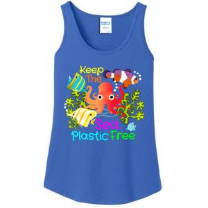 Ocean Conservation Keep The Sea Plastic Free Earth Day Gift Meaningful Gift Ladies Essential Tank