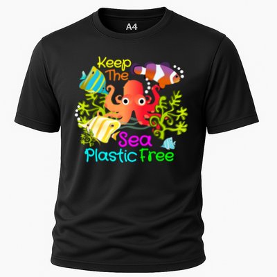 Ocean Conservation Keep The Sea Plastic Free Earth Day Gift Meaningful Gift Performance Shirt