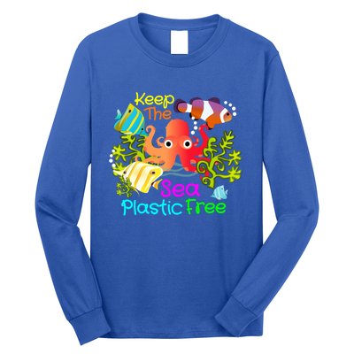 Ocean Conservation Keep The Sea Plastic Free Earth Day Gift Meaningful Gift Long Sleeve Shirt