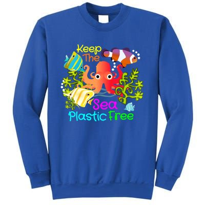 Ocean Conservation Keep The Sea Plastic Free Earth Day Gift Meaningful Gift Sweatshirt