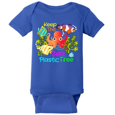 Ocean Conservation Keep The Sea Plastic Free Earth Day Gift Meaningful Gift Baby Bodysuit