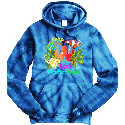 Ocean Conservation Keep The Sea Plastic Free Earth Day Gift Meaningful Gift Tie Dye Hoodie