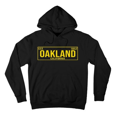 Oakland California License Plate Design Classic Hoodie