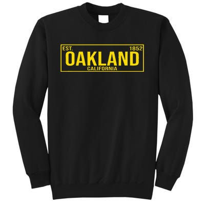 Oakland California License Plate Design Classic Sweatshirt