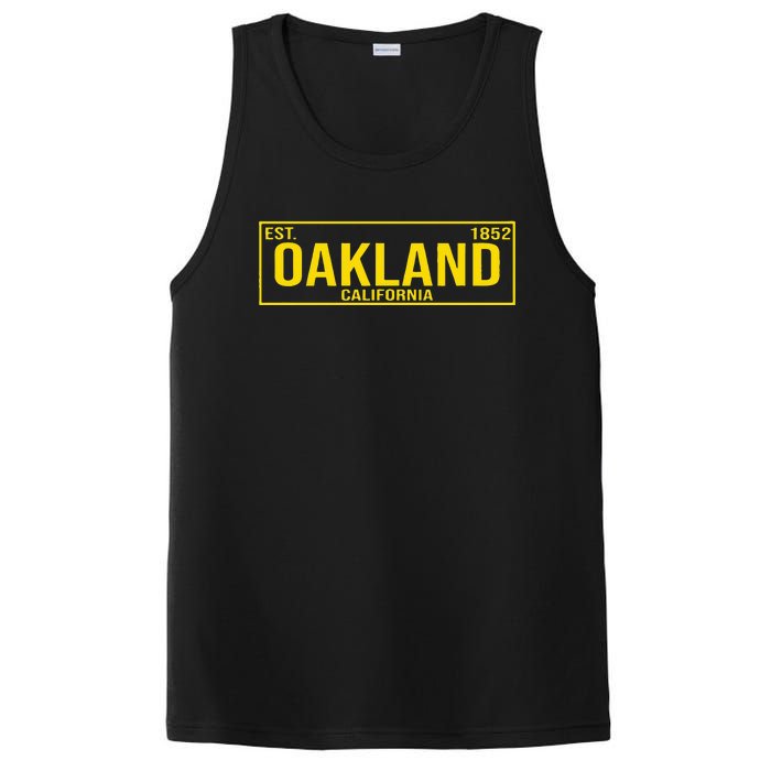 Oakland California License Plate Design Classic PosiCharge Competitor Tank