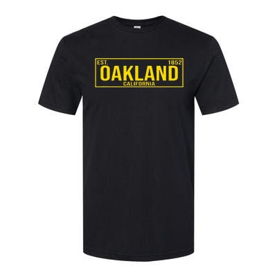 Oakland California License Plate Design Classic Softstyle CVC T-Shirt