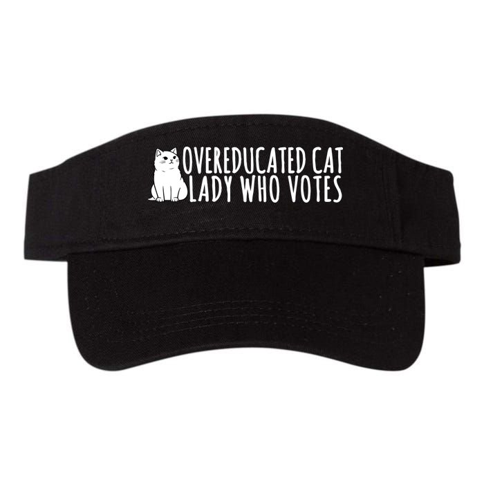 Overeducated Cat Lady Who Votes Kamala Harris 2024 Visor