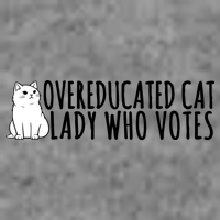 Overeducated Cat Lady Who Votes Kamala Harris 2024 Wool Snapback Cap