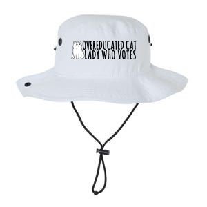 Overeducated Cat Lady Who Votes Kamala Harris 2024 Legacy Cool Fit Booney Bucket Hat