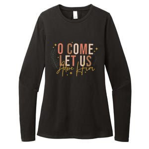 O Come Let Us Adore Him Dtf Transfer Ready To Press Direct To Film Womens CVC Long Sleeve Shirt